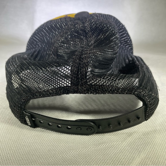 Vans “Off The Wall” Mens Snapback Hat Cap Flames Checkered Adj. Trucker Plus Bag - Picture 6 of 16